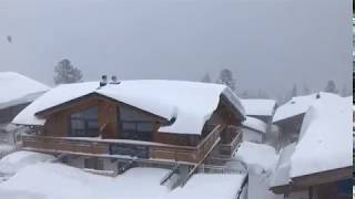 Schneechaos im Hüttendorf in Silberleiten  Zillertal Arena [upl. by Annodal]