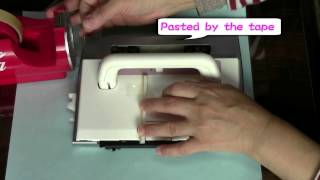 How to use the non electronic L carrige on the electronic knitting machine [upl. by Meikah640]