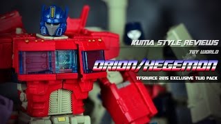 Toy Review ToyWorld Orion Hegemon TFSource 2015 Exclusives [upl. by Autumn]