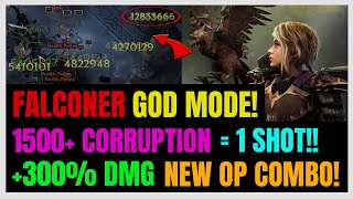 New BROKEN Endgame Falconer Build amp COMBO ONE SHOT 1500 Corruption amp 1500 Arena [upl. by Sinnard]