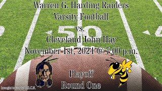 Warren G Harding Raiders Varsity Football vs Cleveland John Hay [upl. by Ayoral]