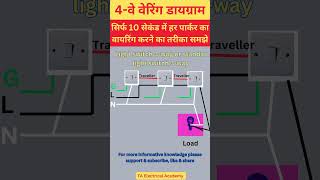 4way wiring diagram  switch 4way wiring diagram  light switch 3way shorts [upl. by Selway]