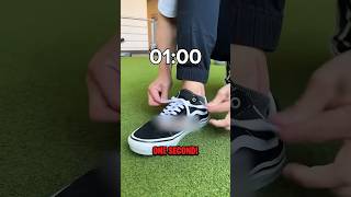 How To Tie A Shoe Lace In 1 Second 😨 [upl. by Eitak]