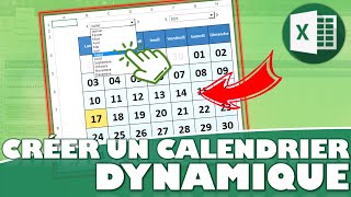 Comment créer un calendrier sur Excel [upl. by Yetti]