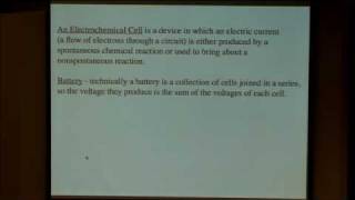 25 Electrochemical cells [upl. by Hahn]