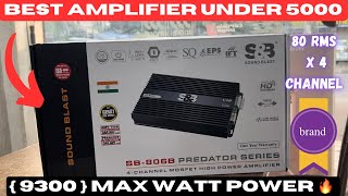 Best car amplifier under 5000  SampB 4 channel amplifier unboxing SB806BBest budget car amplifier [upl. by Assiral]