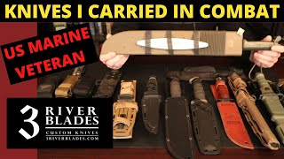 The Knives I Carried Into Combat  US MARINE VETERAN [upl. by Eniaj881]