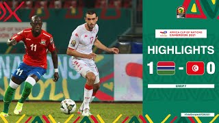 Gambia 🆚 Tunisia Highlights  TotalEnergiesAFCON2021  Group F [upl. by Enerahs]