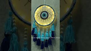 Protect your space amp add a touch of magic with Evil Eye Dream Catcher featuring beautiful lights [upl. by Lsil]