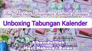 Unboxing Tabungan Kalender Mei 2023 Hasil Nabung 1 Bulan [upl. by Amalita231]