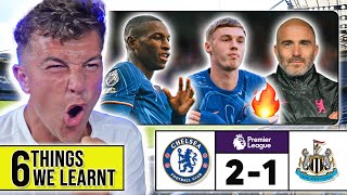 6 THINGS WE LEARNT FROM CHELSEA 21 NEWCASTLE 🏆 [upl. by Norraf]