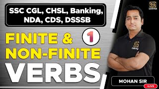 Finite verbs amp NonFinite verbs  Tricks in English  for SSC CHSL CHSL Banking NDACDS DSSSB [upl. by Routh]