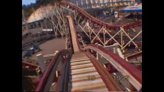 Runaway Coaster POV Rotunda park Folkestone 1997 Reupload [upl. by Nahta]