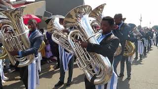 Ezase Vaal Brass Band St Canaan 2024  Drumline [upl. by Nomelif]