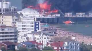 Eastbourne Pier Fire [upl. by Balcer]