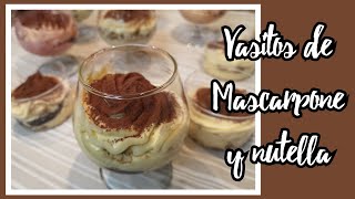 VASITOS DE MASCARPONE Y NUTELLA  IDEAL PARA NOCHEVIEJA [upl. by Bautista]