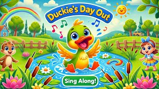 Duckies Day Out 🐥🎶  sing along  kids songs  English cartoon songs videos [upl. by Mirth]