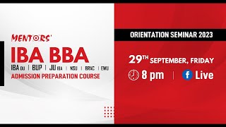 IBA BBA Orientation Seminar 2023 [upl. by Adnolahs]