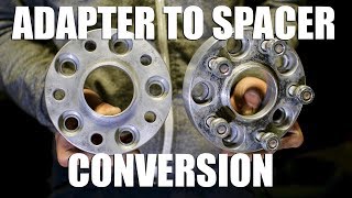 How to Convert Wheel Adapters into Wheel Spacers [upl. by Kristopher755]