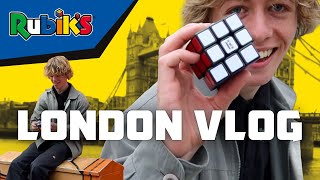 George Scholey Rubiks Cube Solving in London Vlog [upl. by Tahpos]