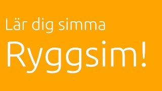 Lär dig simma ryggsim [upl. by Leber]