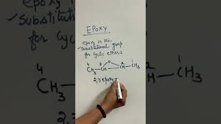 iupac naming of cyclic ether  epoxy nomeclature ethers [upl. by Ajad]