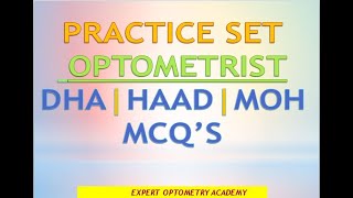 PYQs on Optometry  Practice Set for DHAABROAD Entrance  Prometric Exam  MOH  HAAD  MCQs [upl. by Ahsikin246]