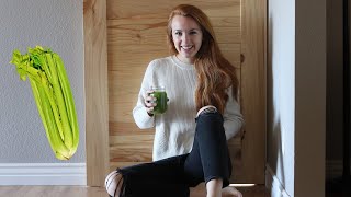 CELERY JUICE TO CLEAR ACNE [upl. by Ermentrude]