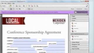 Creating fillable forms using Acrobat X [upl. by Otir]