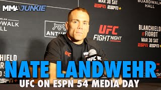 Nate Landwehr Details Friendship with Jelly Roll Enthused by Jamall Emmers Fight  UFC on ESPN 54 [upl. by Nyloc]