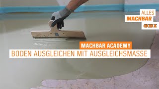 Boden ausgleichen mit Ausgleichsmasse  OBI [upl. by Loreen]