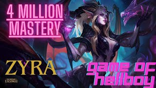 4 Million Mastery Points ZYRA Game Play 4MM points Game of HellBoy [upl. by Goren]