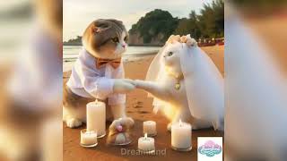 Cats wedding  love story of cats [upl. by Uhp]