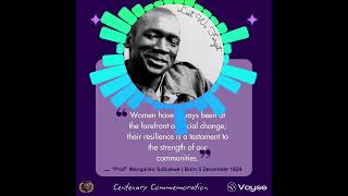 Women have always been at the forefront of social change  Mangaliso Sobukwe [upl. by Yelsna]