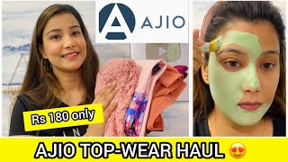 AJIO HAUL Spring Season Topwear  Spring season clean up [upl. by Dosh741]