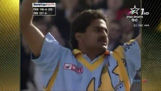 Ball by Ball Javagal Srinath BRILLIANT DEATH BOWLING vs Pakistan 1999 [upl. by Sedaiuqlem]