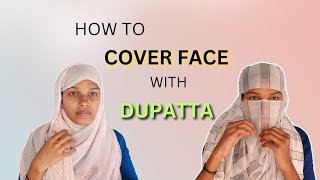 😍HOW TO FACE COVER✨WITHDUPATTA⚡IN JUST 1 MINUTES🦋🐣LakshusVlogs vlog facecover dupatta [upl. by Okramed908]