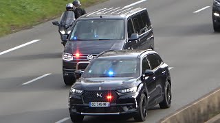 Emmanuel Macron son convoi sur autoroute [upl. by Colette]