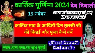 कार्तिक माह के आखिरी दिन तुलसी जी की विदाई और पूजा कैसे करेंअंत भला तो सब भला हर महिलाएं 2काम जरूर [upl. by River]