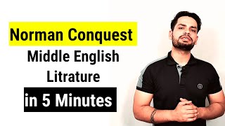 History of English Litrature Norman conquest  in hindi Middle English literature [upl. by Beasley375]