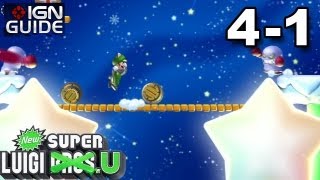 New Super Luigi U 3 Star Coin Walkthrough  Frosted Glacier 1 Broozers and Barrels [upl. by Vassaux]