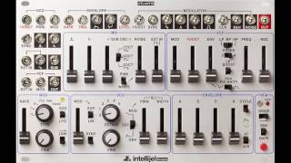 Intellijel Atlantis Eurorack Synth  Audio Description for the Blind [upl. by Henriques756]