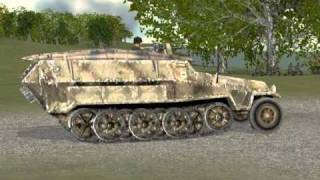 WWII German Half Tracks for Panzer Command [upl. by Panchito]