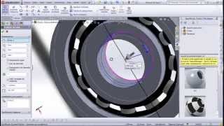 Aula 06  SolidWorks Criando Rolamento  Marcelo Pereira [upl. by Hplodur961]