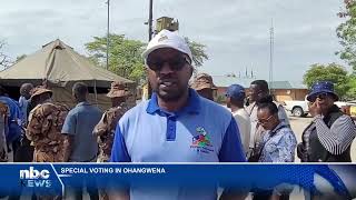 NAMIBIAVOTES2024  Long queues observed at Ohangwena Regions special voting  nbc [upl. by Nylauqcaj]