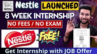 How To get Nestle Internship With Job Offer  Nesternship With Certificate for free [upl. by Clausen]