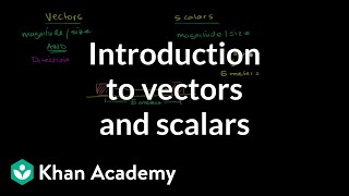 Intro to vectors amp scalars  Onedimensional motion  Physics  Khan Academy [upl. by Tyika26]