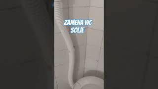 VODOINSTALATERSKI RADOVI  ZAMENA WC SOLJE  vodoinstalater smederevo zamena wc solje kupatilo [upl. by Cirted]