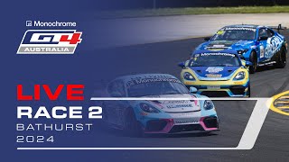 LIVE  Race 2  Bathurst International  GT4 Monochrome 2024 [upl. by Cliffes]