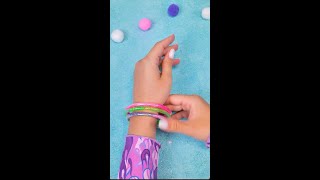 Comment faire des bracelets avec des paillettes flottantes SlickSlimeSam Filles Shorts [upl. by Hayyifas]